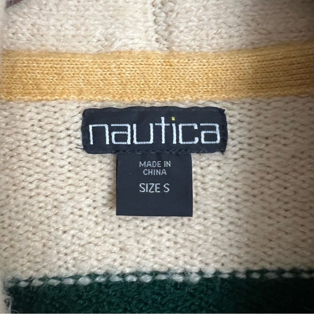Vintage Nautica Hudson Bay Shawl Collar Cardigan Size Small - Picture 3 of 7